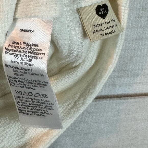 Madewell Cream Cutout Knot-Front Crop Tank Top Size XXS - Picture 8 of 8